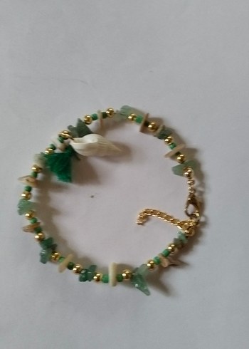 Turkuaz Boncuklu Bohem Kadın Bileklik - Görsel 5