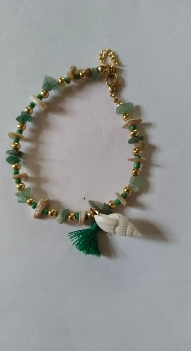 Turkuaz Boncuklu Bohem Kadın Bileklik - Görsel 4