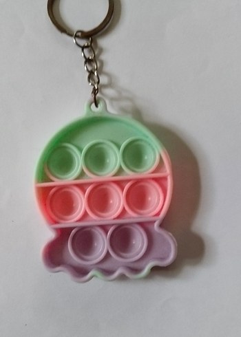 Renkli Pop It Anahtarlık Oyuncak - Görsel 2