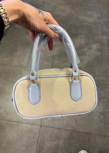 Bej Kadın Günlük Fermuarlı Çanta - Görsel 2