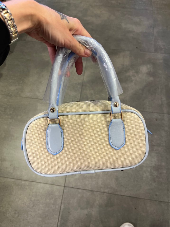 Bej Kadın Günlük Fermuarlı Çanta - Görsel 2