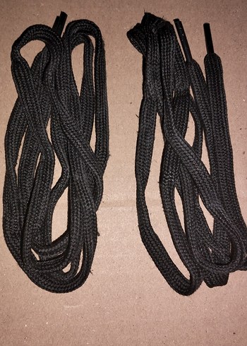 Siyah Erkek Spor Ayakkabı Bağcığı - Görsel 2