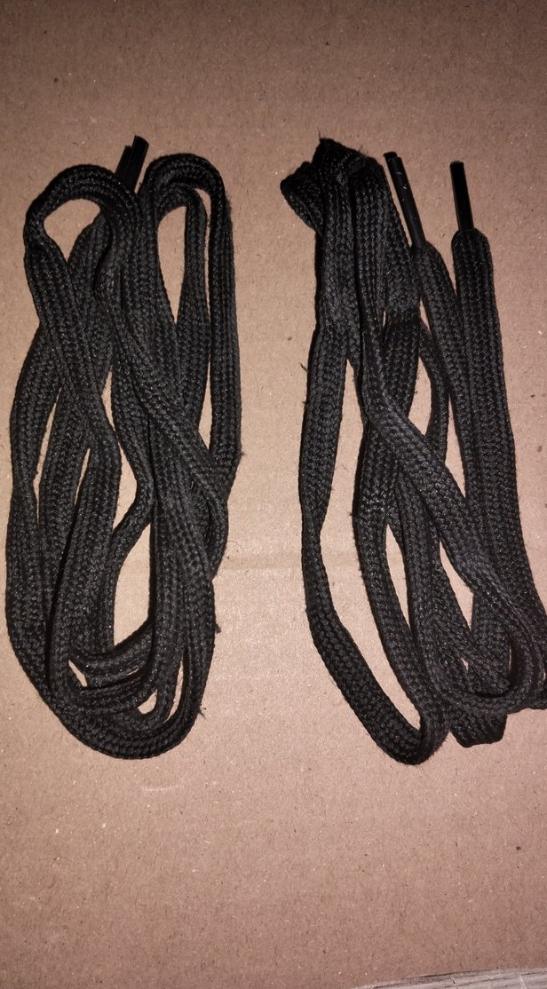 Siyah Erkek Spor Ayakkabı Bağcığı - Görsel 2