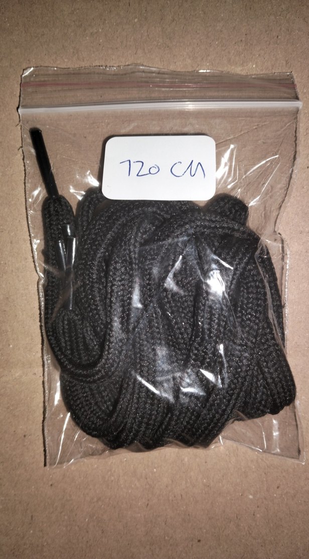 Siyah Erkek Spor Ayakkabı Bağcığı - Görsel 3