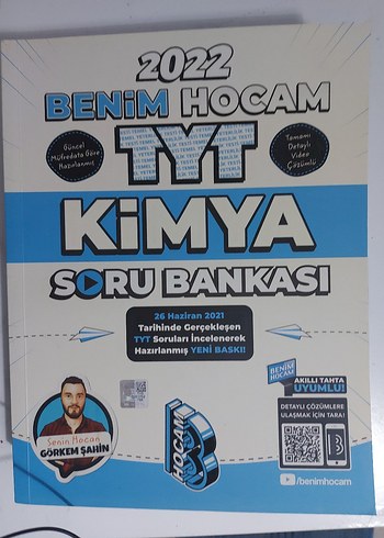 2022 Benim Hocam TYT Kimya Soru Bankası