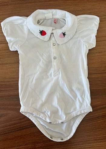 Kısa Kollu Kız Bebek Body