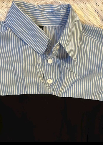 Mavi Midi  Ceketi Fermuarlı - Görsel 3