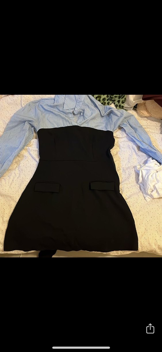 Mavi Midi  Ceketi Fermuarlı - Görsel 4