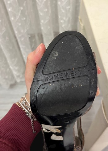 Yılan Desenli Platform Topuklu Kadın Ayakkabı - Görsel 4