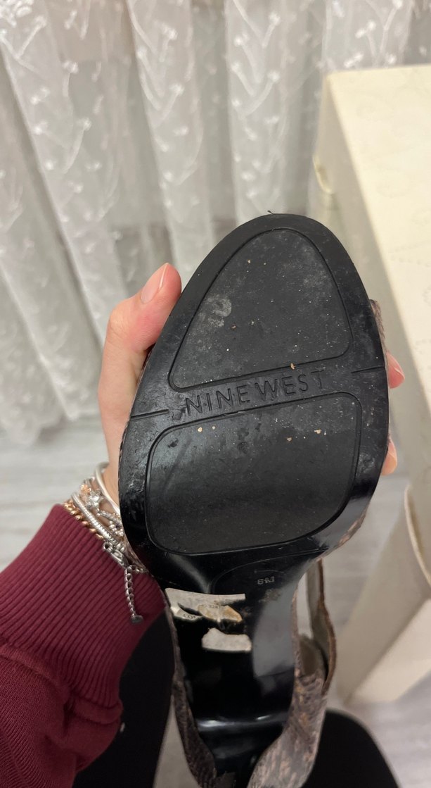 Yılan Desenli Platform Topuklu Kadın Ayakkabı - Görsel 4