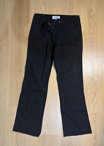 Siyah Düşük Bel Pantolon
