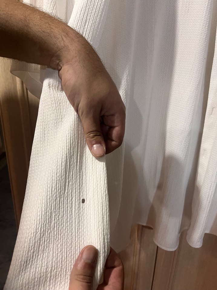 Beyaz Kısa Kollu Keten Gömlek - Görsel 3