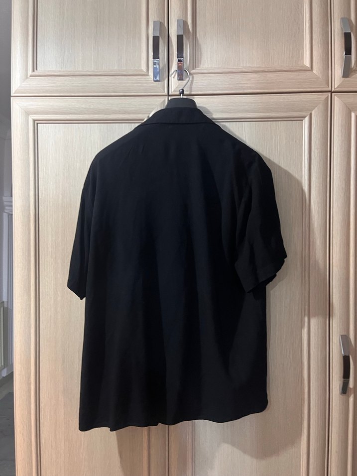 Siyah erkek Midi Gömlek - Görsel 3