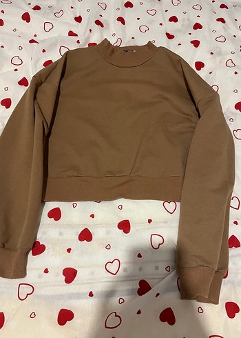 Kadın Kahverengi Salaş Sweatshirt - Görsel 3