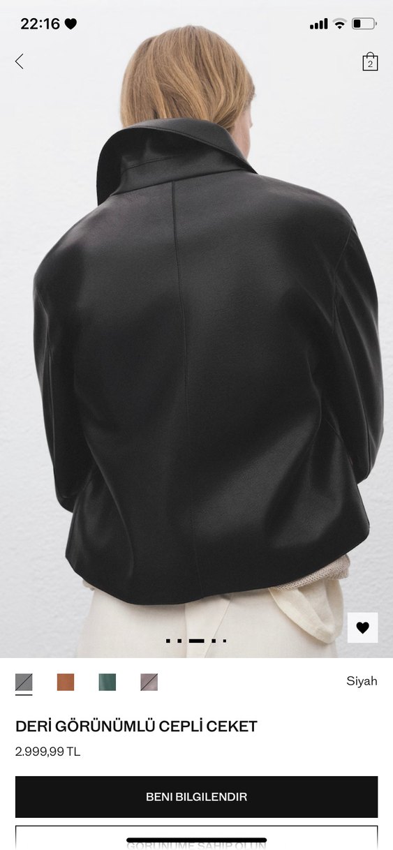 Mango deri ceket - Görsel 5