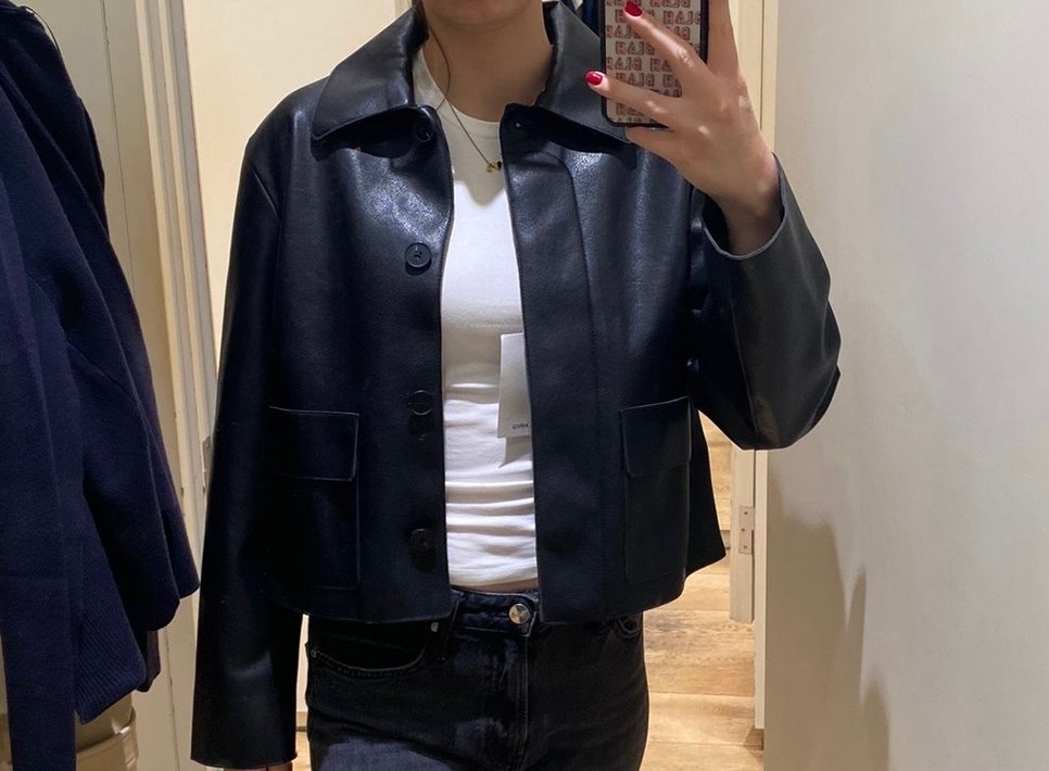 Mango deri ceket - Görsel 2