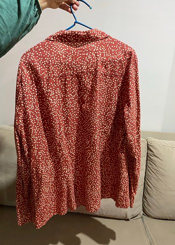 LC Waikiki Lcw Uzun Kollu Kırmızı Kadın Gömlek
