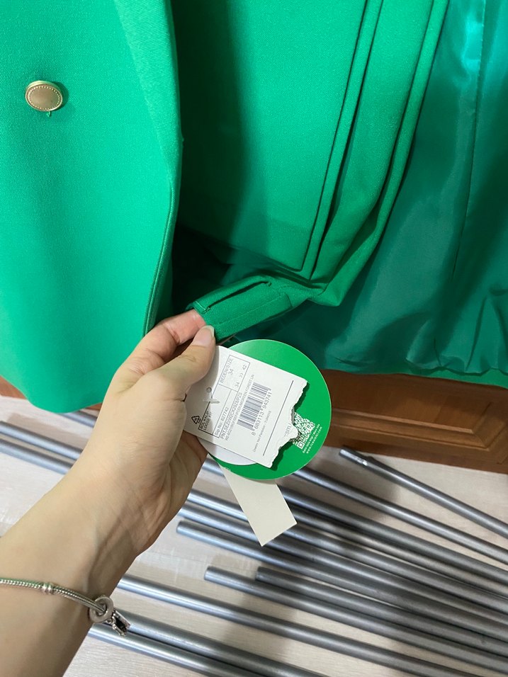 Yeşil Çift Sıralı Blazer Ceket — görsel 4/5