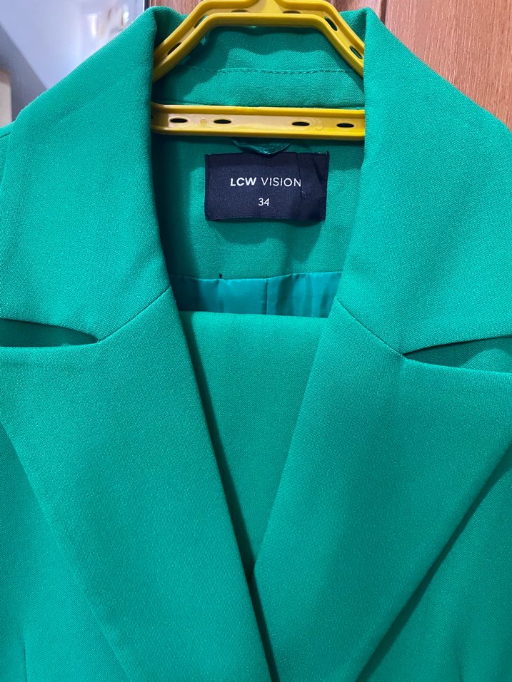 Yeşil Çift Sıralı Blazer Ceket — görsel 2/5