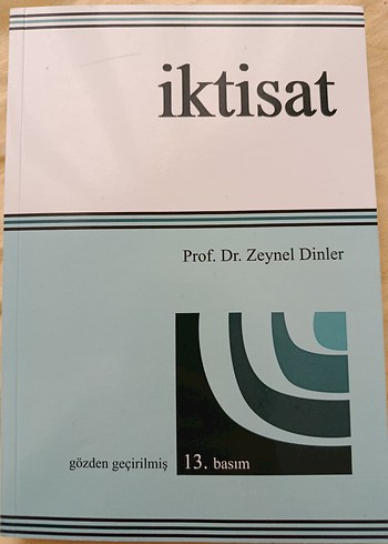 İktisat - Prof. Dr. Zeynel Dinler, 13. Baskı