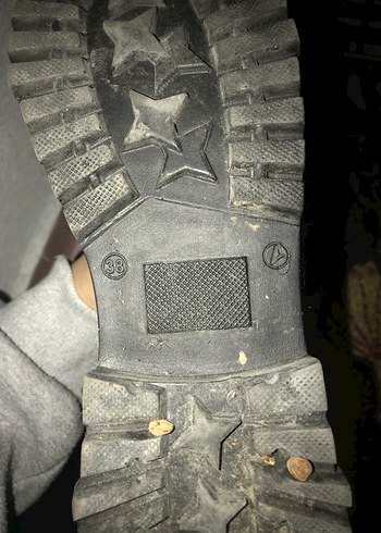 Diğer Siyah Deri Tokalı Stiletto Topuklu Botlar