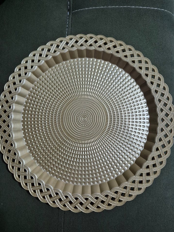 kahve sunum tepsisi gold plastik 4'lü - Görsel 5