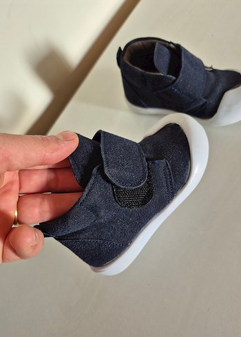 Lacivert Kot Erkek Bebek İlk Adım Ayakkabısı - Görsel 4