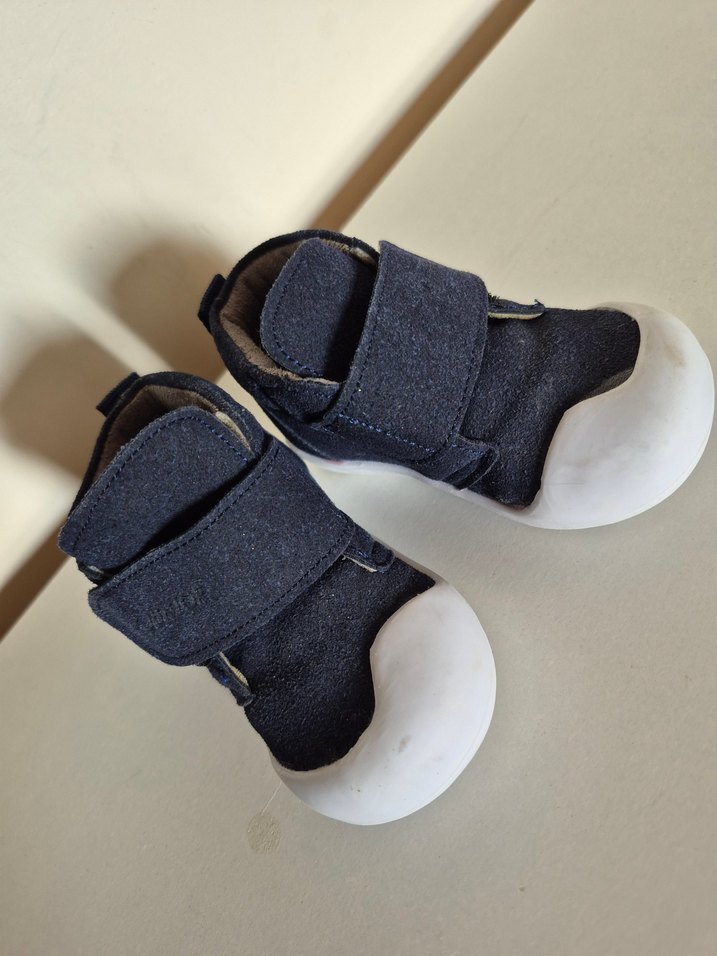 Lacivert Kot Erkek Bebek İlk Adım Ayakkabısı - Görsel 2