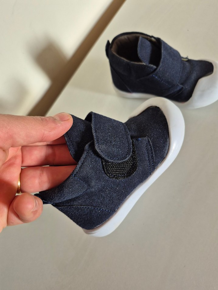 Lacivert Kot Erkek Bebek İlk Adım Ayakkabısı - Görsel 4