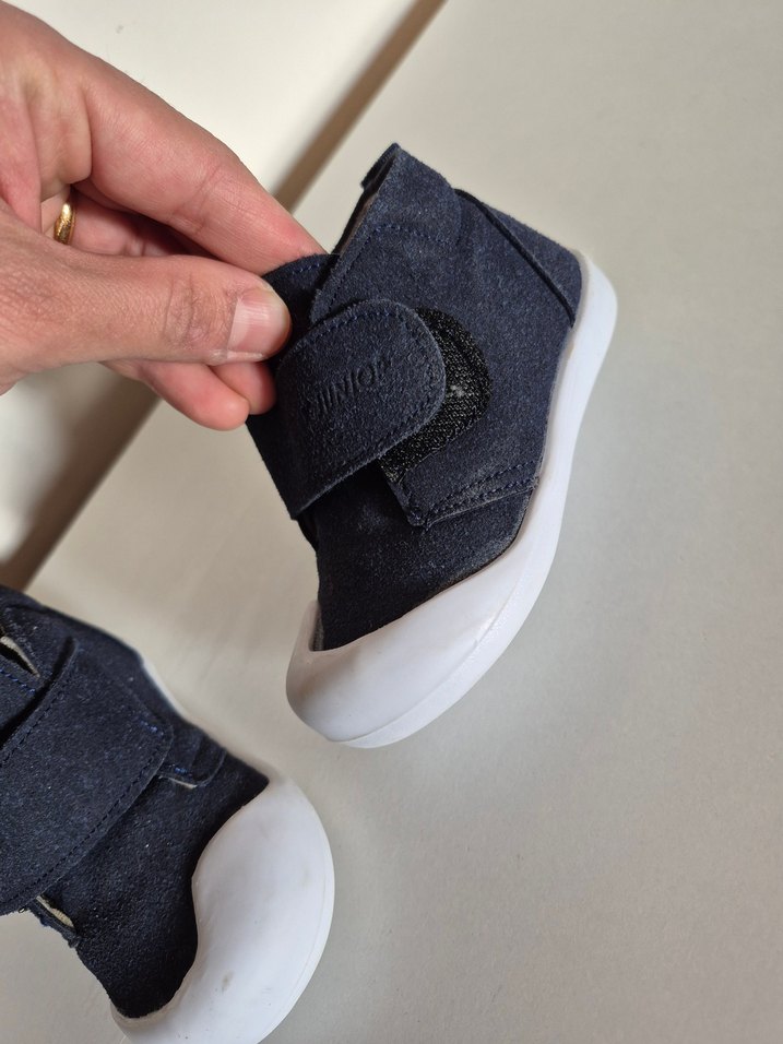 Lacivert Kot Erkek Bebek İlk Adım Ayakkabısı - Görsel 3