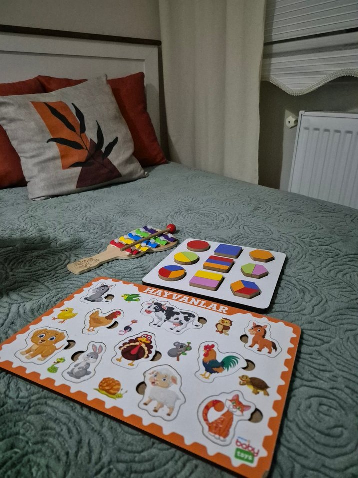 Hayvanlar Temalı Eğitici Ahşap Oyuncak Seti - Görsel 2