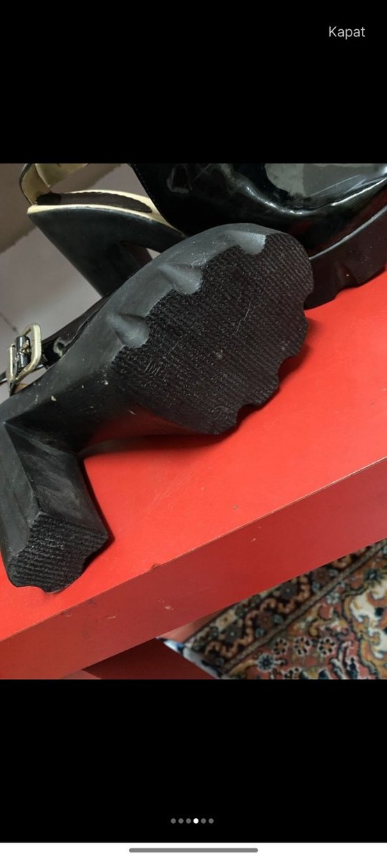 Siyah rugan Yüksek Topuklu - Görsel 2