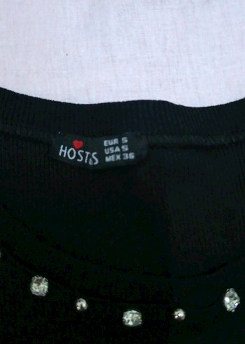 Siyah Fırfırlı Kısa Kollu Tişört - Görsel 2