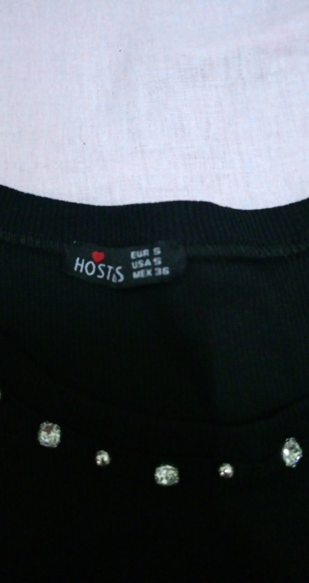 Siyah Fırfırlı Kısa Kollu Tişört - Görsel 2