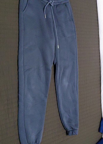 Kadın Gri Mavi Rahat Kesim Sweatpant