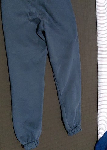 s Beden Kadın Gri Mavi Rahat Kesim Sweatpant