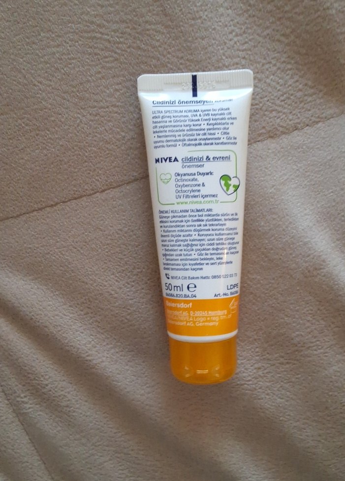 Nivea Sun Yaşlanma Karşıtı Q10 SPF 50 Yüz Kremi (kullanılmış) - Görsel 2
