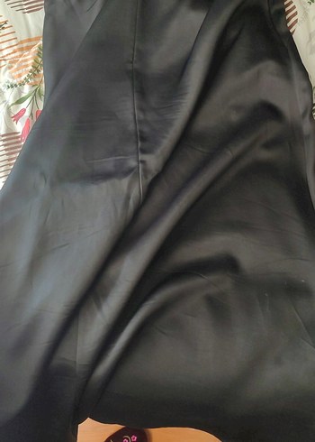 siyah saten etek - Görsel 3