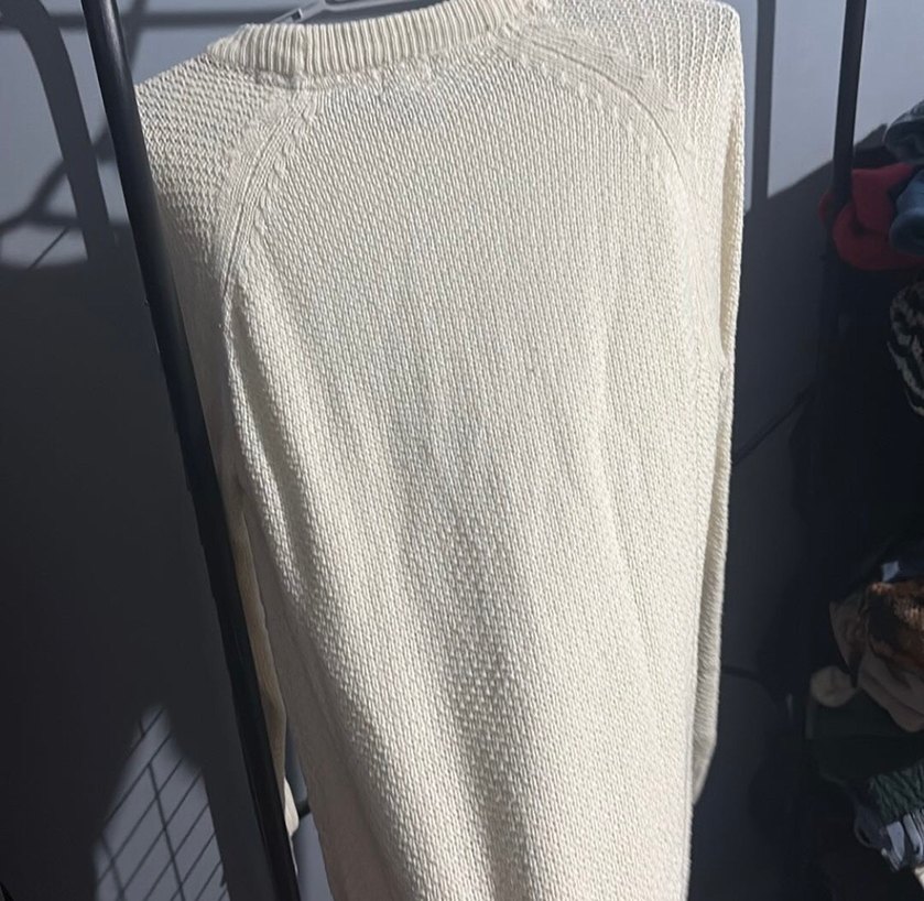 H&M Ekru Triko Kazak — görsel 4/5