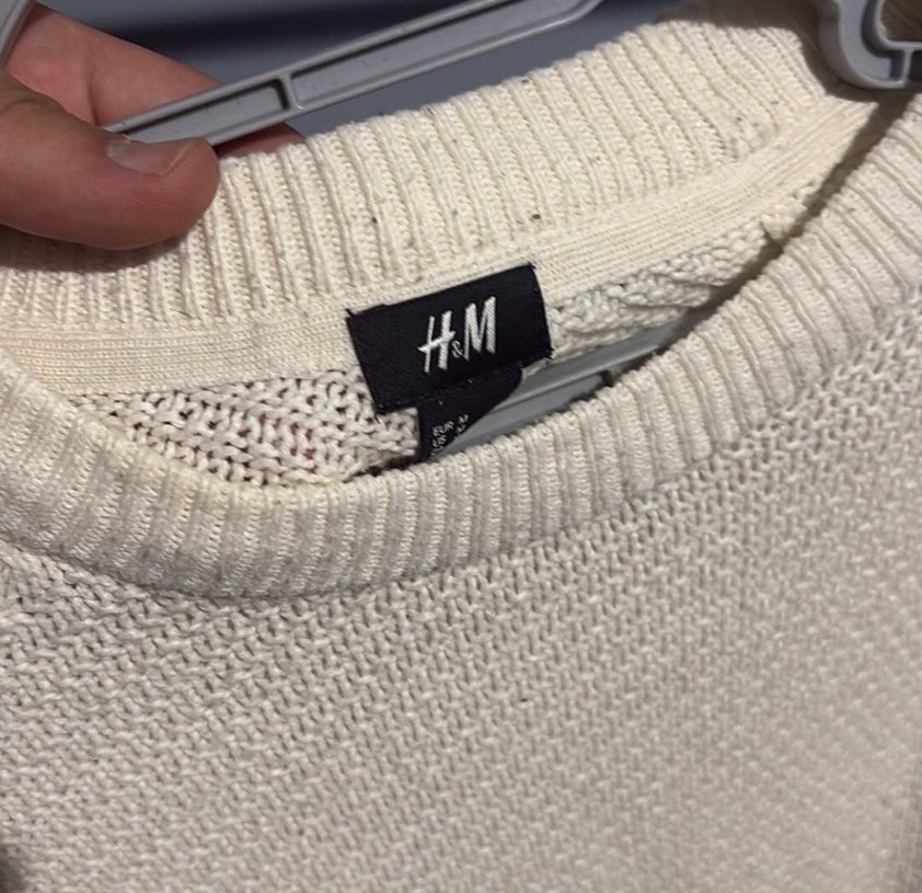 H&M Ekru Triko Kazak — görsel 2/5