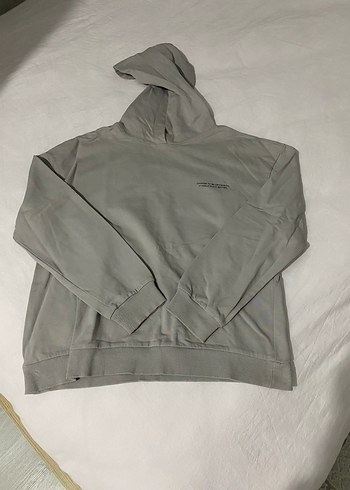 Gri Kapüşonlu Kadın Sweatshirt
