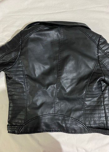 44 Beden siyah Renk Siyah Deri Biker Ceket