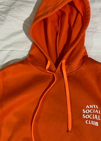 Diğer Turuncu Kapüşonlu Kadın Sweatshirt
