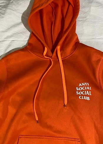Turuncu Kapüşonlu Kadın Sweatshirt