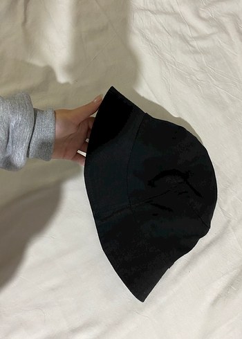 Kadın Siyah Streetwear Bucket Şapka