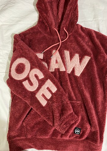 l Beden kırmızı Renk Kırmızı Kapüşonlu Erkek Triko Sweatshirt
