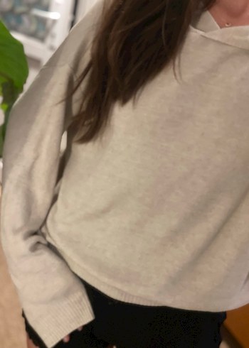 LC Waikiki Bej Kapüşonlu Yumuşak Kumaş Sweatshirt