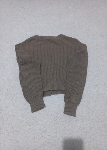 V Yaka Triko Kadın Hırka - Görsel 4