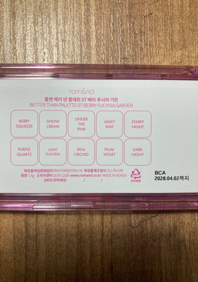 Romand berry fuchsia garden 07 far paleti - Görsel 4