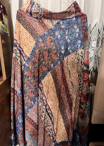 Çok Renkli Baskılı etek - Görsel 2